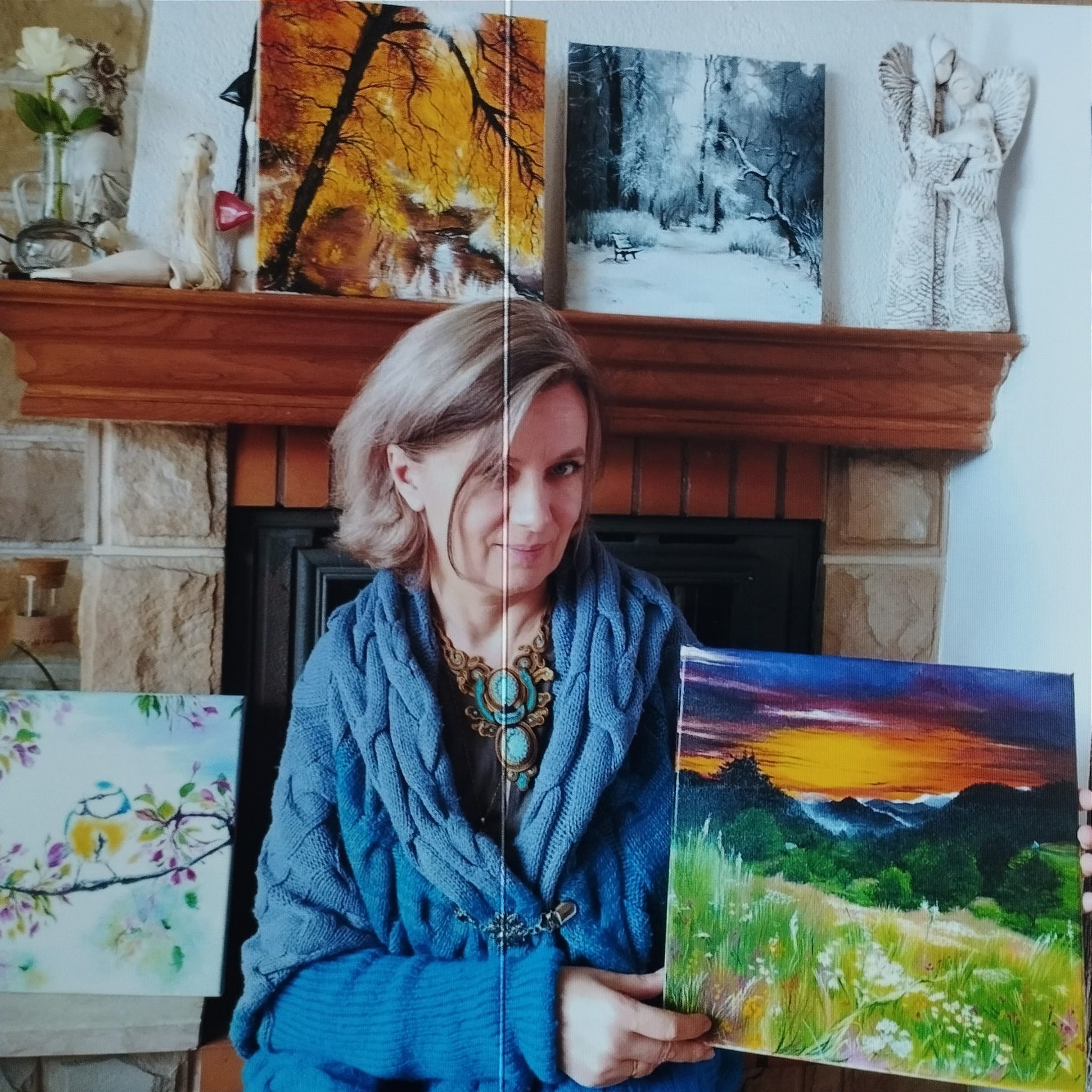 Obraz ruin baszty w jasnym świetle dnia, galeria natchnień